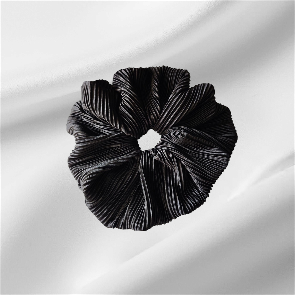 Elegant Black Hair Scrunchie